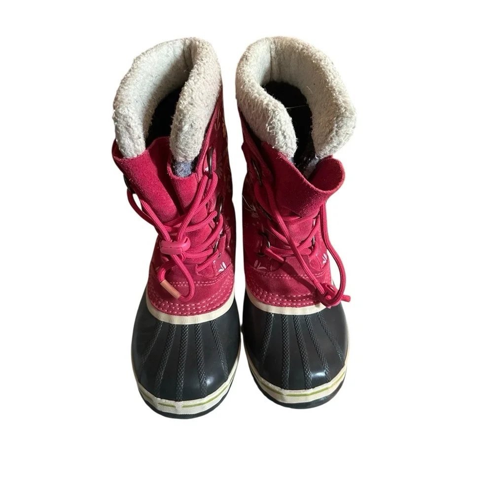 Sorel Winter Boots Waterproof Kids Size 5 Pink